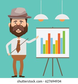 Businessman concept design,clean vector