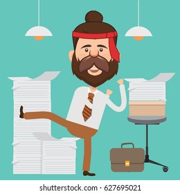 Businessman concept design,clean vector