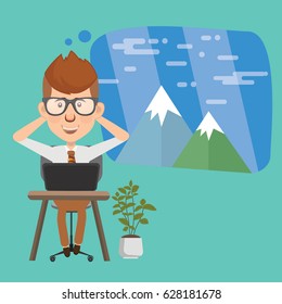 Businessman concept design,clean vector