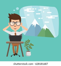 Businessman concept design,clean vector