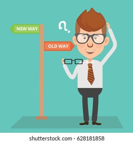 Businessman concept design,clean vector