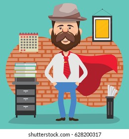 Businessman concept design,clean vector
