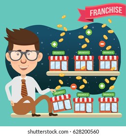 Businessman concept design,clean vector