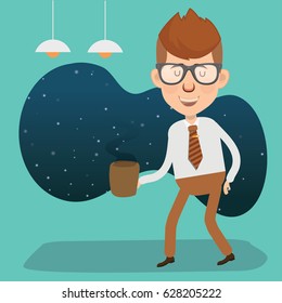 Businessman concept design,clean vector