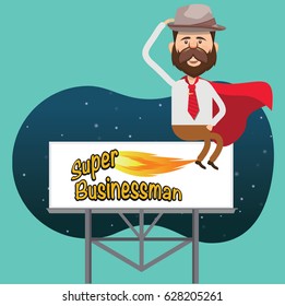 Businessman concept design,clean vector