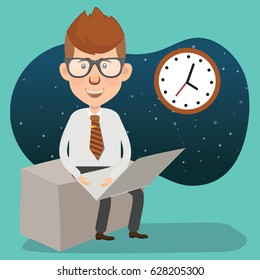 Businessman concept design,clean vector