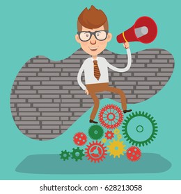 Businessman concept design,clean vector