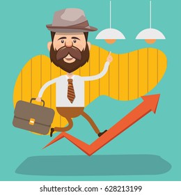 Businessman concept design,clean vector