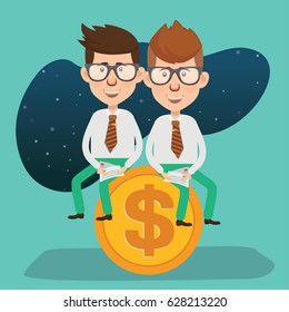 Businessman concept design,clean vector