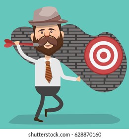 Businessman concept design,clean vector