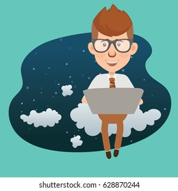 Businessman concept design,clean vector