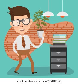 Businessman concept design,clean vector