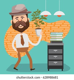 Businessman concept design,clean vector