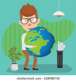 Businessman concept design,clean vector