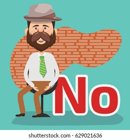 Businessman concept design,clean vector