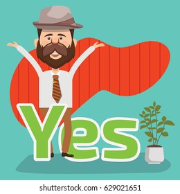 Businessman concept design,clean vector