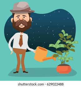 Businessman concept design,clean vector