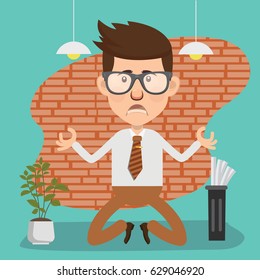 Businessman concept design,clean vector