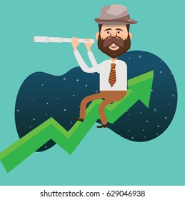 Businessman concept design,clean vector