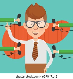 Businessman concept design,clean vector