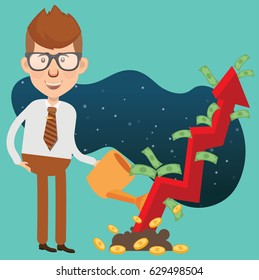 Businessman concept design,clean vector