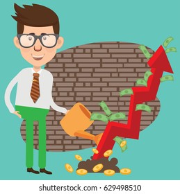 Businessman concept design,clean vector