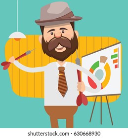 Businessman concept design,clean vector