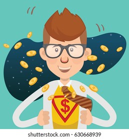 Businessman concept design,clean vector