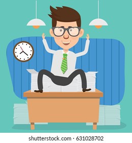 Businessman concept design,clean vector