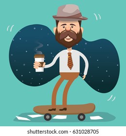 Businessman concept design,clean vector