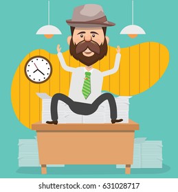 Businessman concept design,clean vector