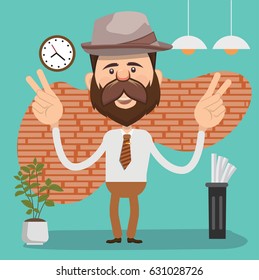 Businessman concept design,clean vector
