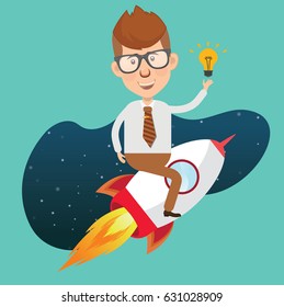 Businessman concept design,clean vector