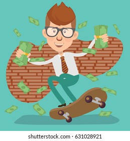 Businessman concept design,clean vector