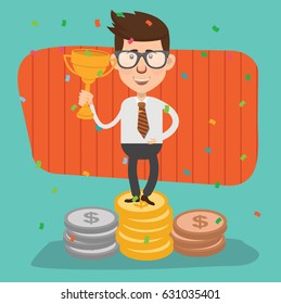 Businessman concept design,clean vector