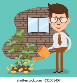 Businessman concept design,clean vector