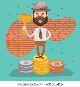 Businessman concept design,clean vector