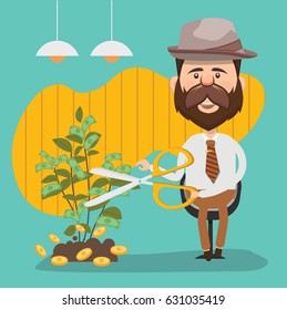 Businessman concept design,clean vector