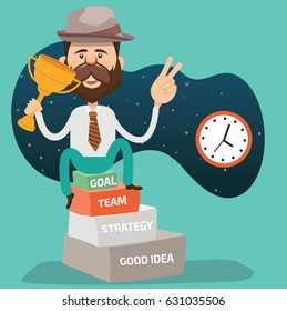 Businessman concept design,clean vector