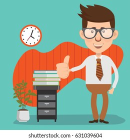 Businessman concept design,clean vector