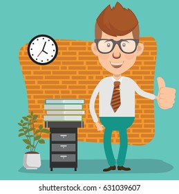 Businessman concept design,clean vector