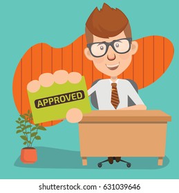 Businessman concept design,clean vector