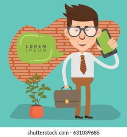 Businessman concept design,clean vector