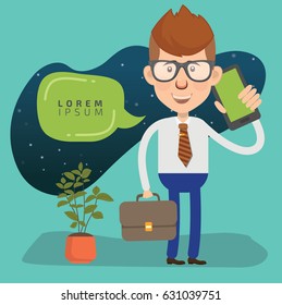 Businessman concept design,clean vector