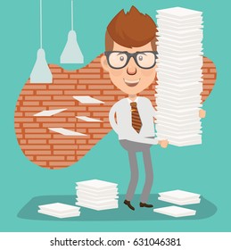 Businessman concept design,clean vector