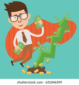 Businessman concept design,clean vector