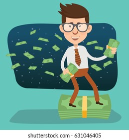 Businessman concept design,clean vector