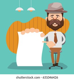 Businessman concept design,clean vector