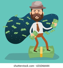 Businessman concept design,clean vector