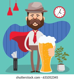 Businessman concept design,clean vector